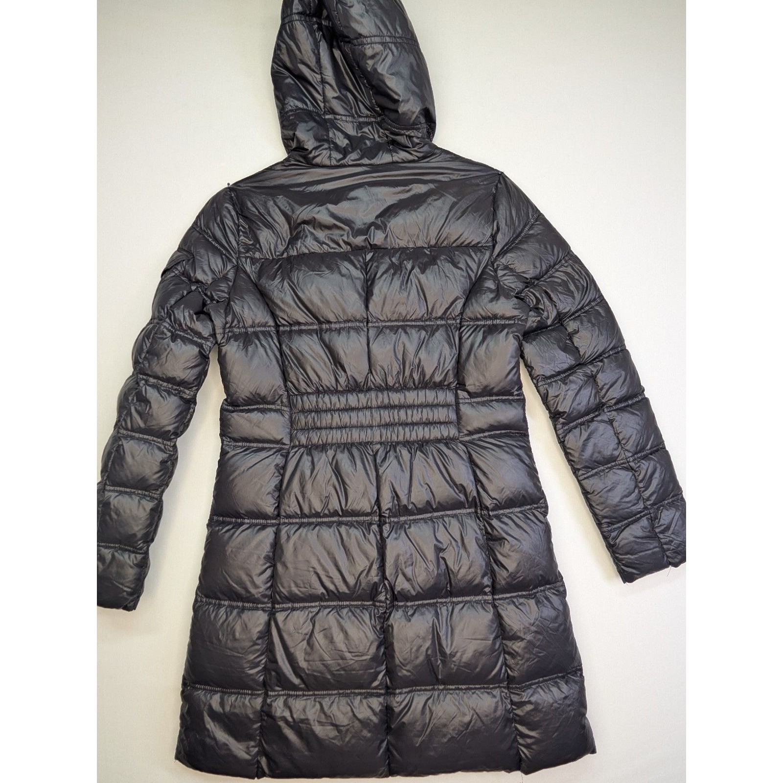 Miss Sixty Womens Ultra Lightweight Packable Down Puffer Jacket Long Hooded Sz M — image 7 of 8